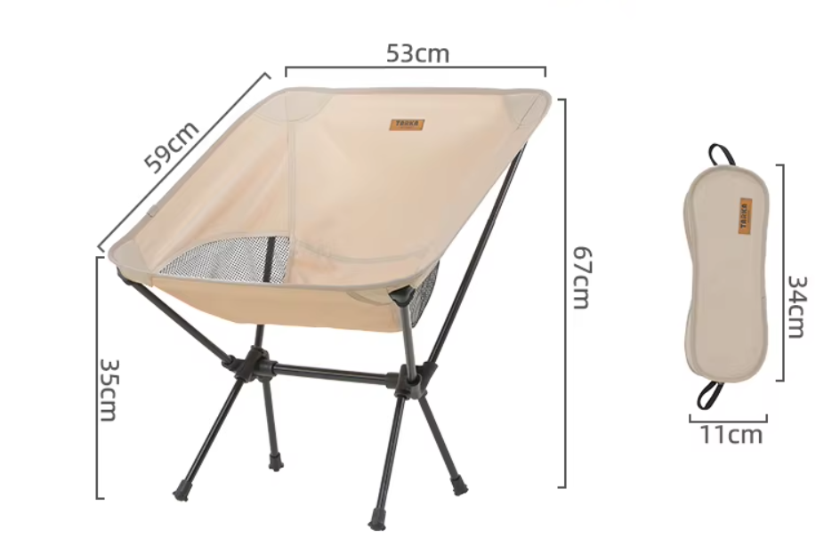 Ultraleichter Campingstuhl Faltbar - Klappstuhl für Camping Garten Strand
