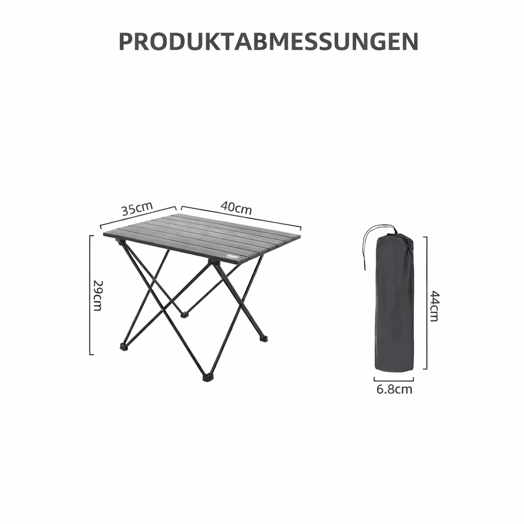 Outdoor Camping Klapptisch Aluminium Faltbarer Picknick BBQ Tisch Tragbar