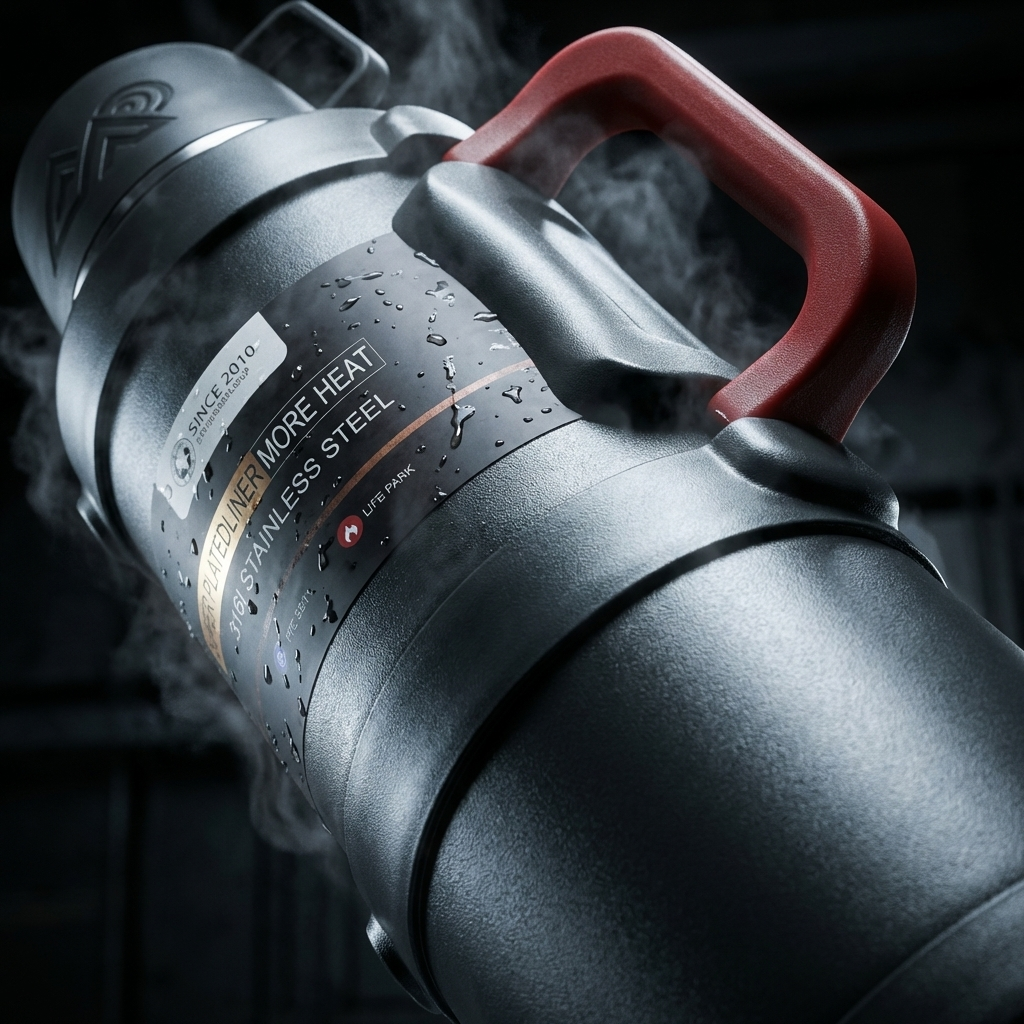 Große Edelstahl Thermoskanne 1,7-2L-2,5L-4L – Vakuumisoliert für Camping & Reisen